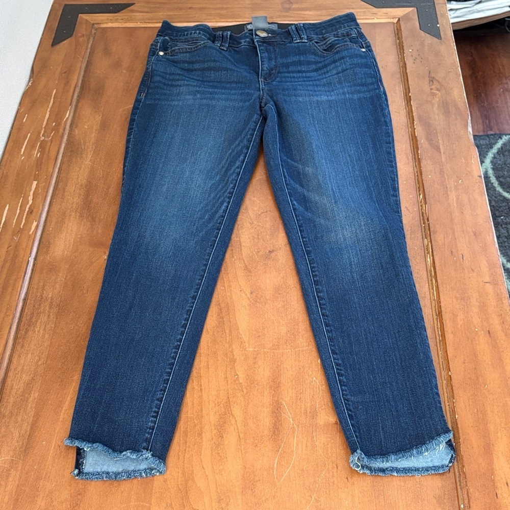 Democracy AbTechnology Dark Blue Ankle Jeans Size 8